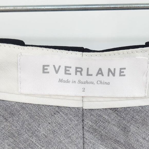 Women's Everlane 100% Wool Black Pleated Front Slack Pants Size 2 - Picture 10 of 10